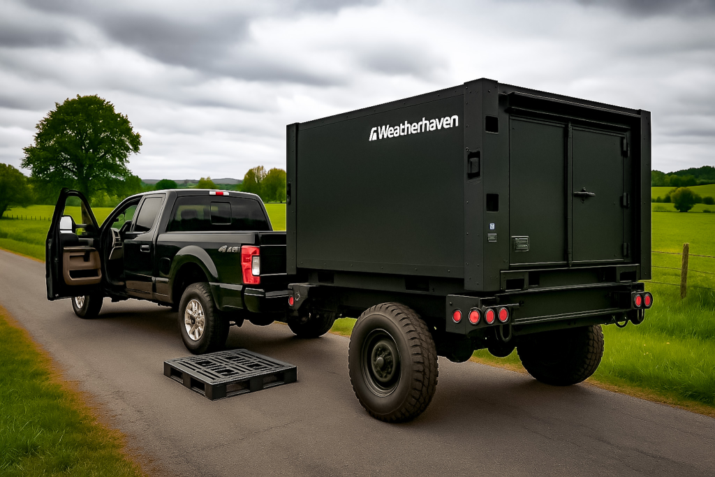F350 Towing TRECC Additvive Manufacturing Shelter
