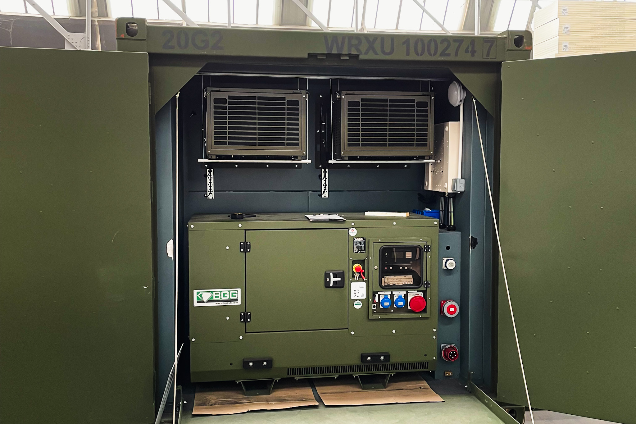 MECC Showing on board power and HVAC