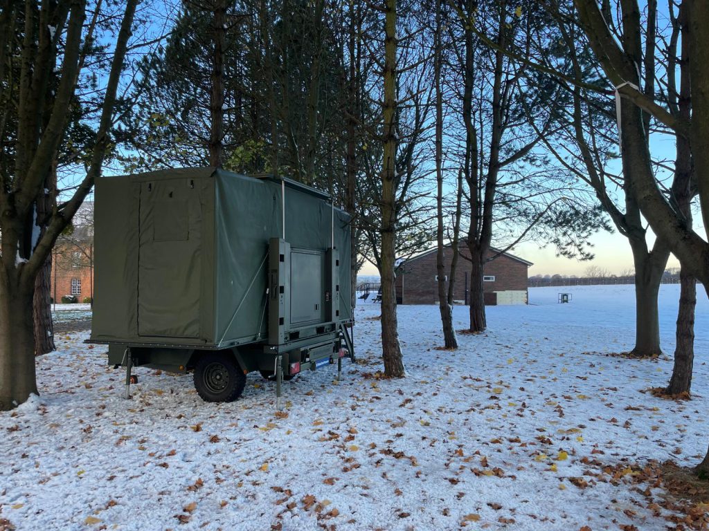 TRECC Command Post in the snow