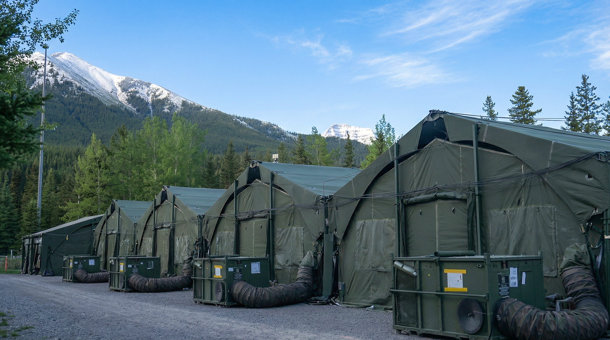 RDMSS On Deployment with snow toppped mountains