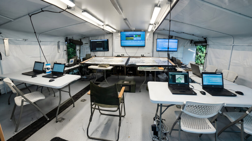 Interior of MECC Training Command Post