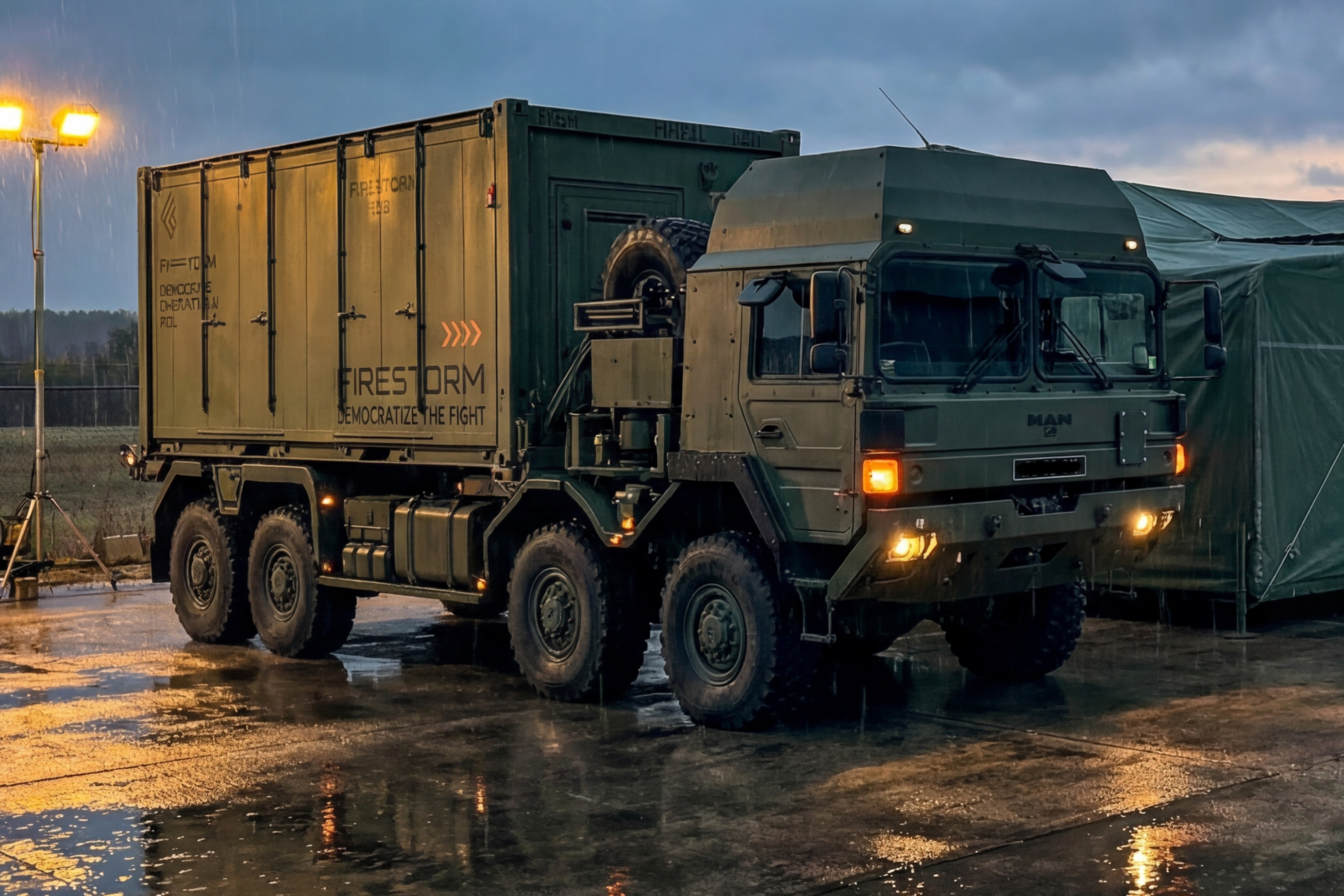 Firestorm MECC Additive container bering moved