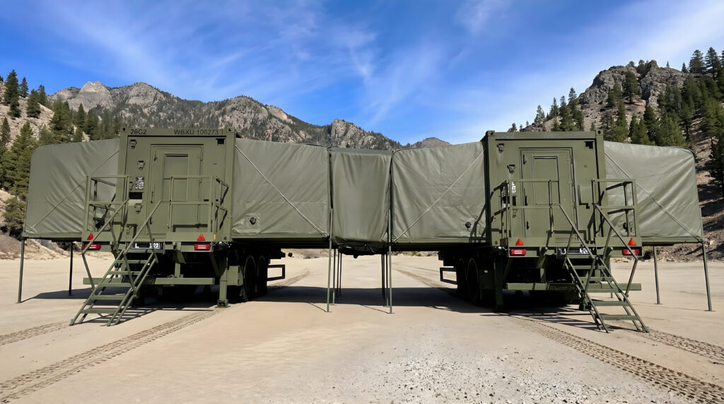 2 MECCs set up as an additive manufacturing facility