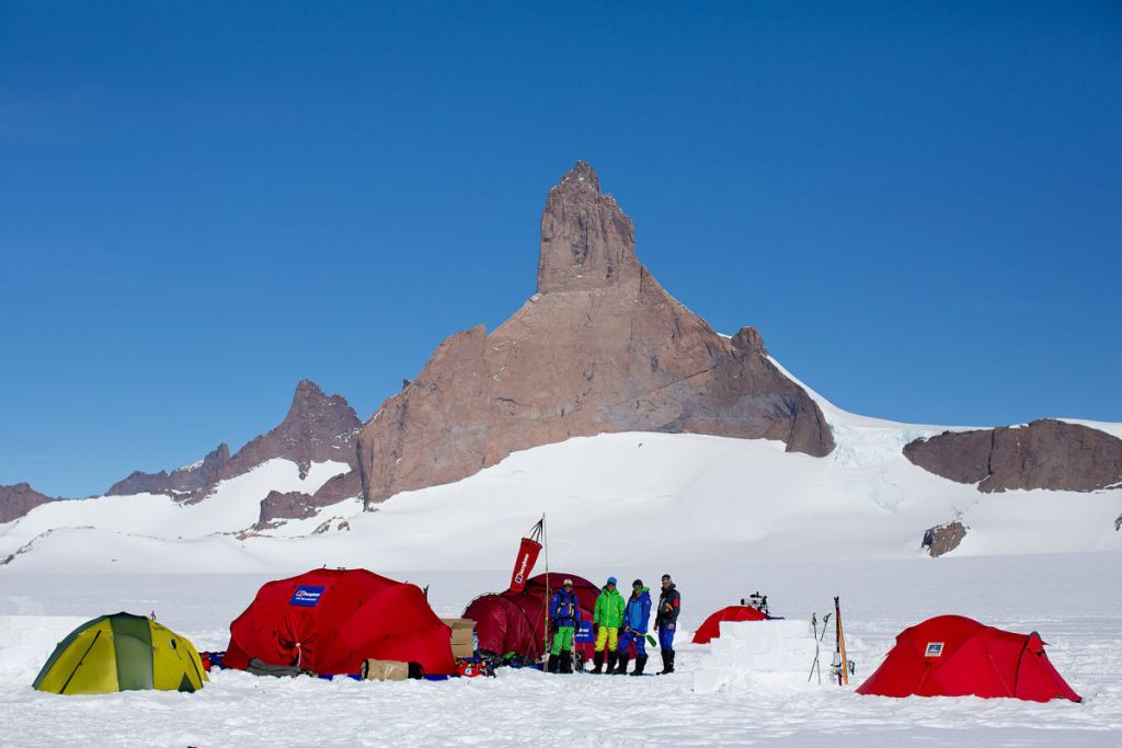 Ulvetanna Camp Layout With Endurance and Berghaus Shelters