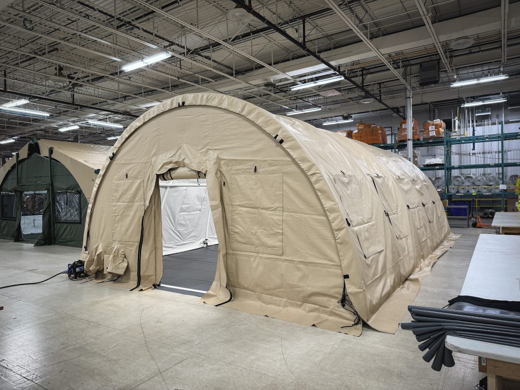 6m x 10m MTS undergoing test in Canada