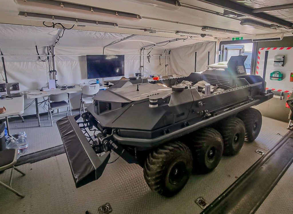 8 Wheeled Autonomous in MECC For Battery Charging
