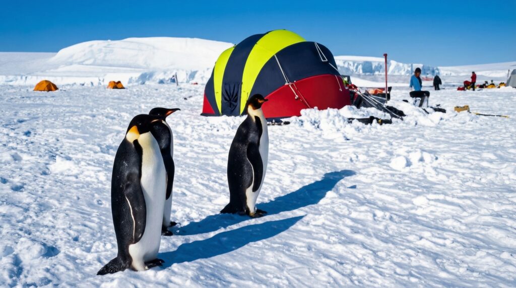 Enurance in the Antarctic with Penguins