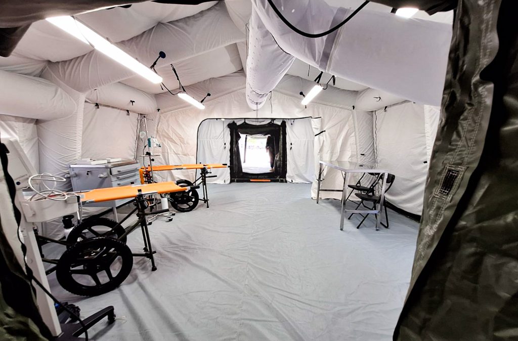 Inside Airmax airbeam hosptial