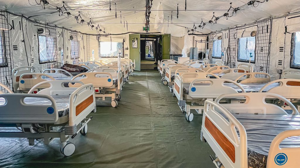 Internal MRCU field hospital ward