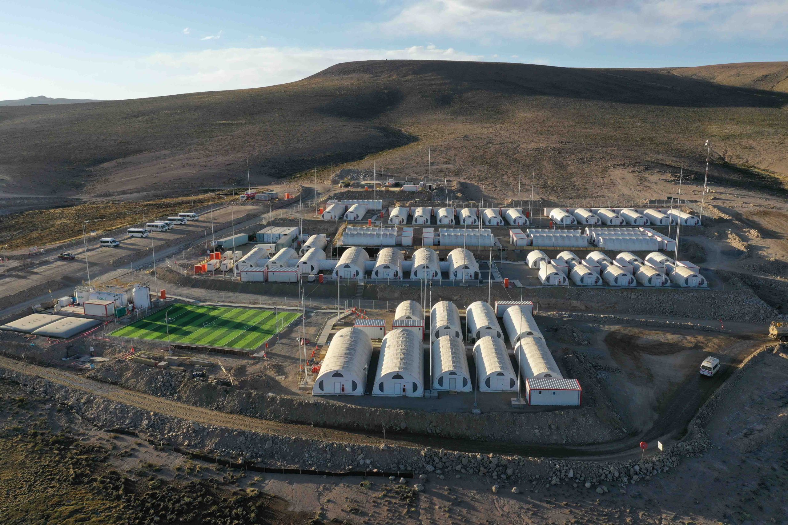 Weatherhaven staff camp in South America used for mining