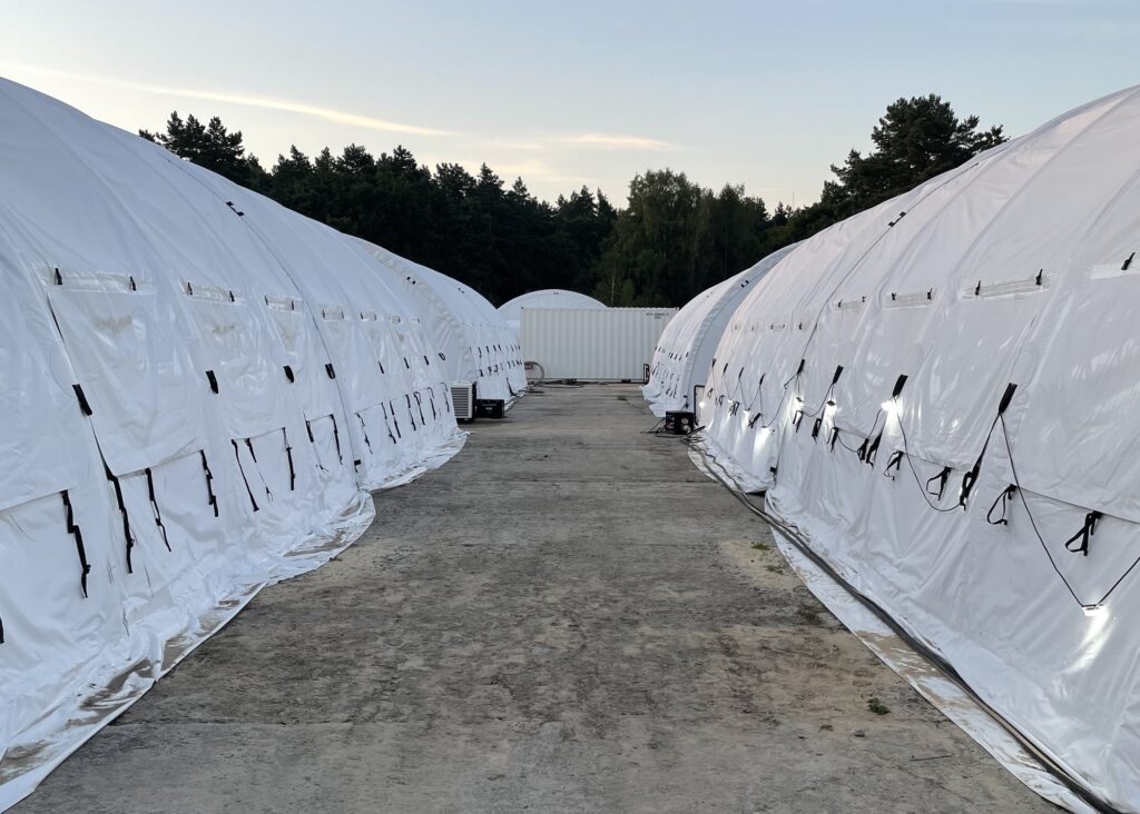 Series 4 Demining Training External Shelter View Wide