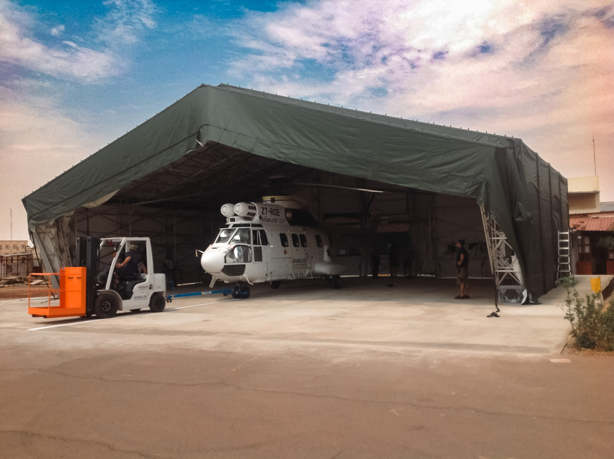 Hangar Installation in Africa