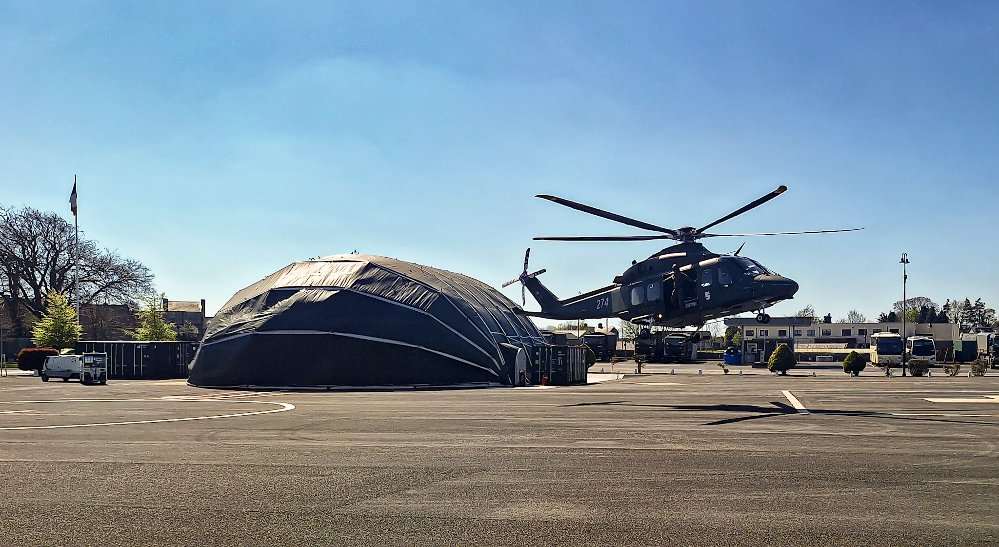 Rapid-build clamshell hangar boosts Irish Air Corps emergency response