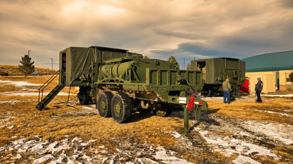 2 TRECC-M on JLTV trailers hooked to Water