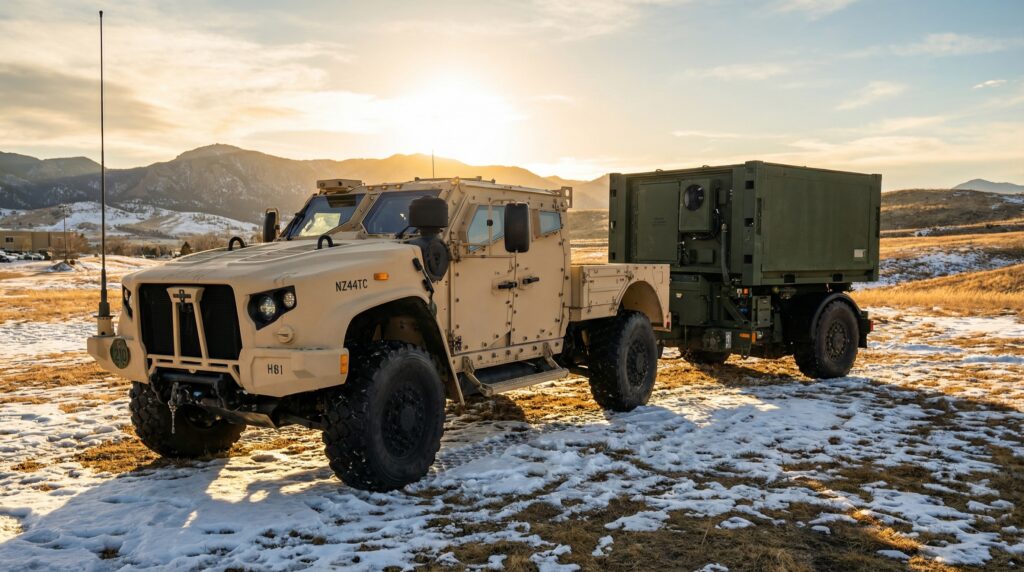 TRECC-M hitched to JLTV Vehicle