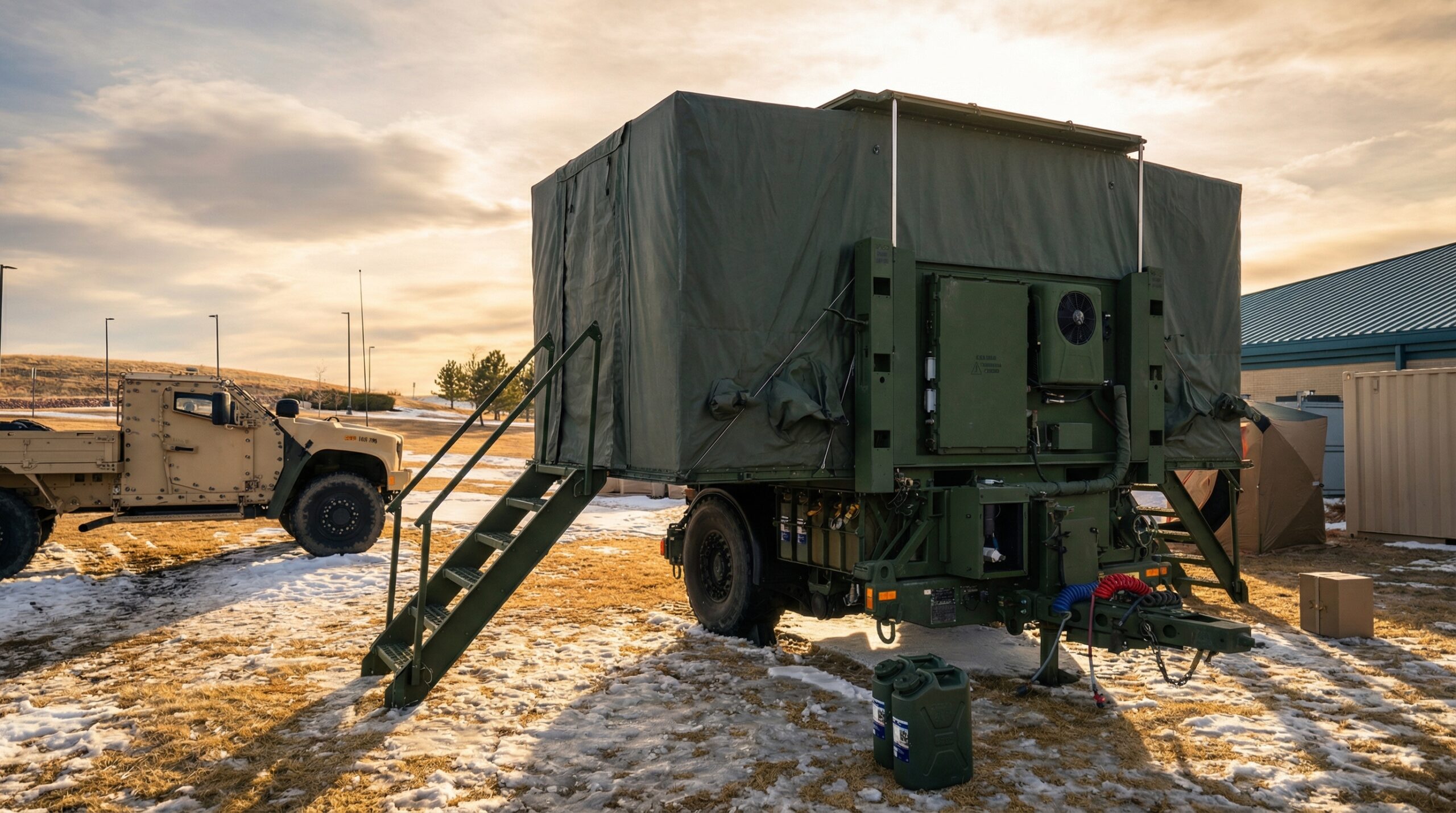 TRECC-M on JLTV Trailer deployed