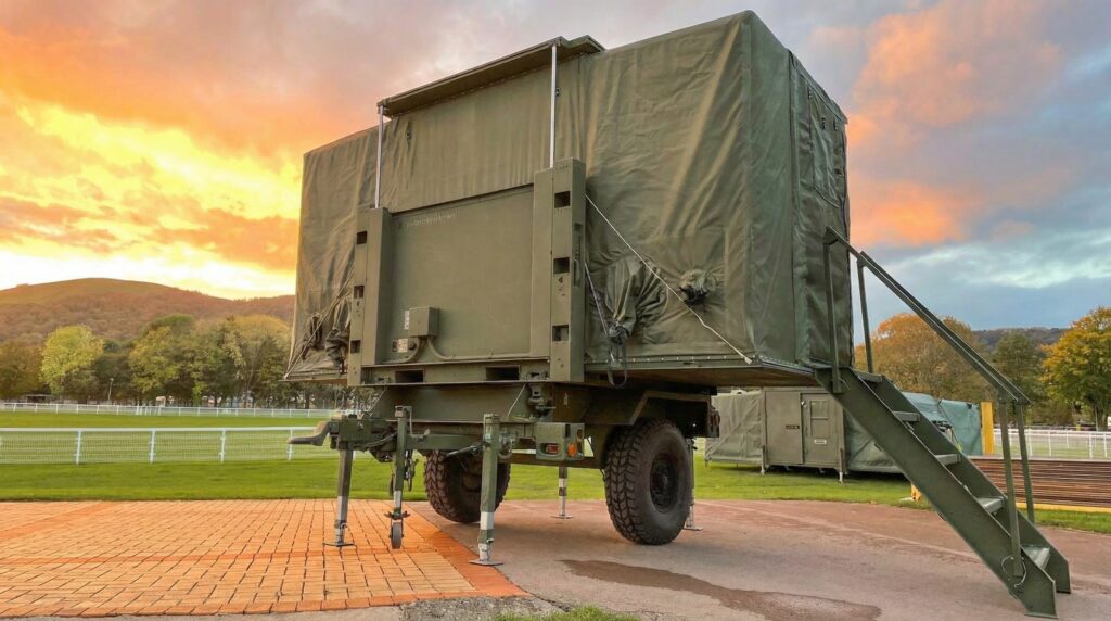 TRECC deployed with sunset background