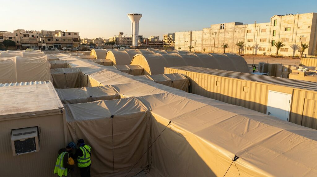 Construction of Syrian Field Hospital