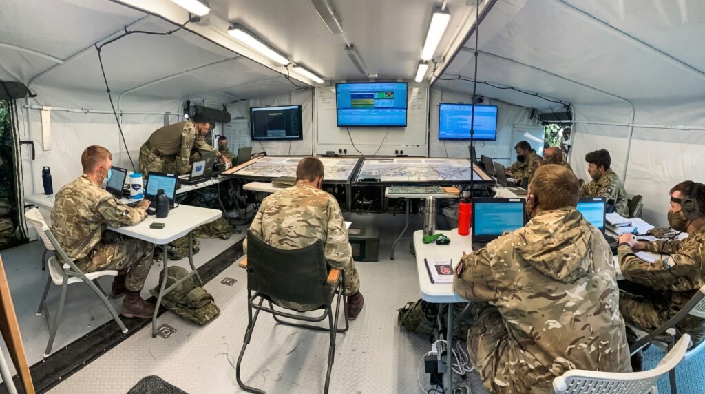 Interior of MECC Training Command Post