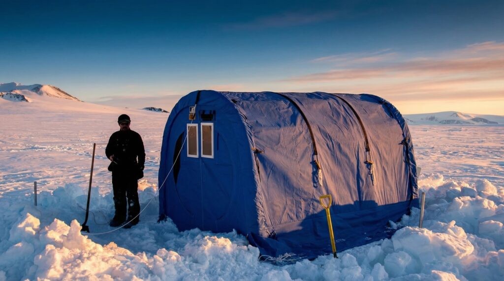 Polarhaven in very far Norther Greenland for science work