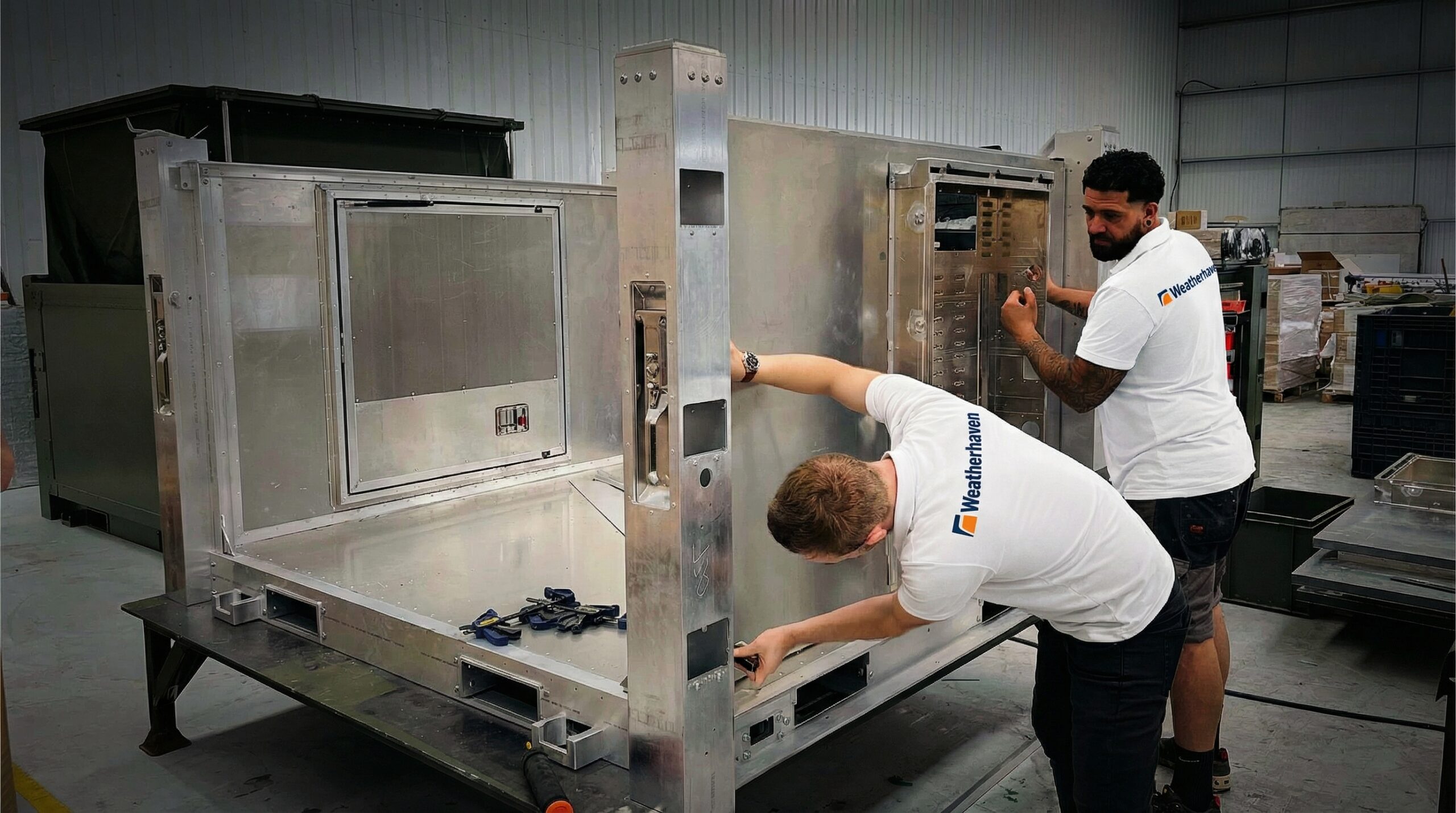 TRECC Being Assembled by James and Rikki