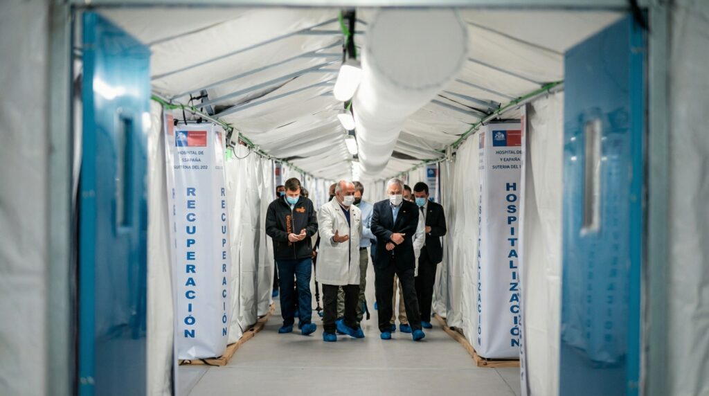 Chilean Field Hospital Opening