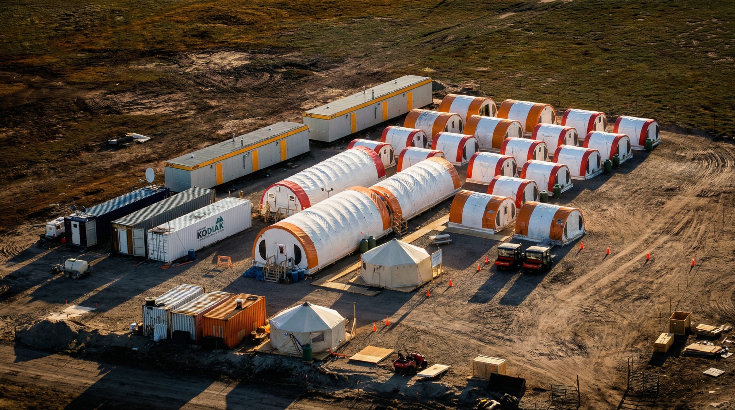 Series 4 Turnkey Mining Camp in dry conditions