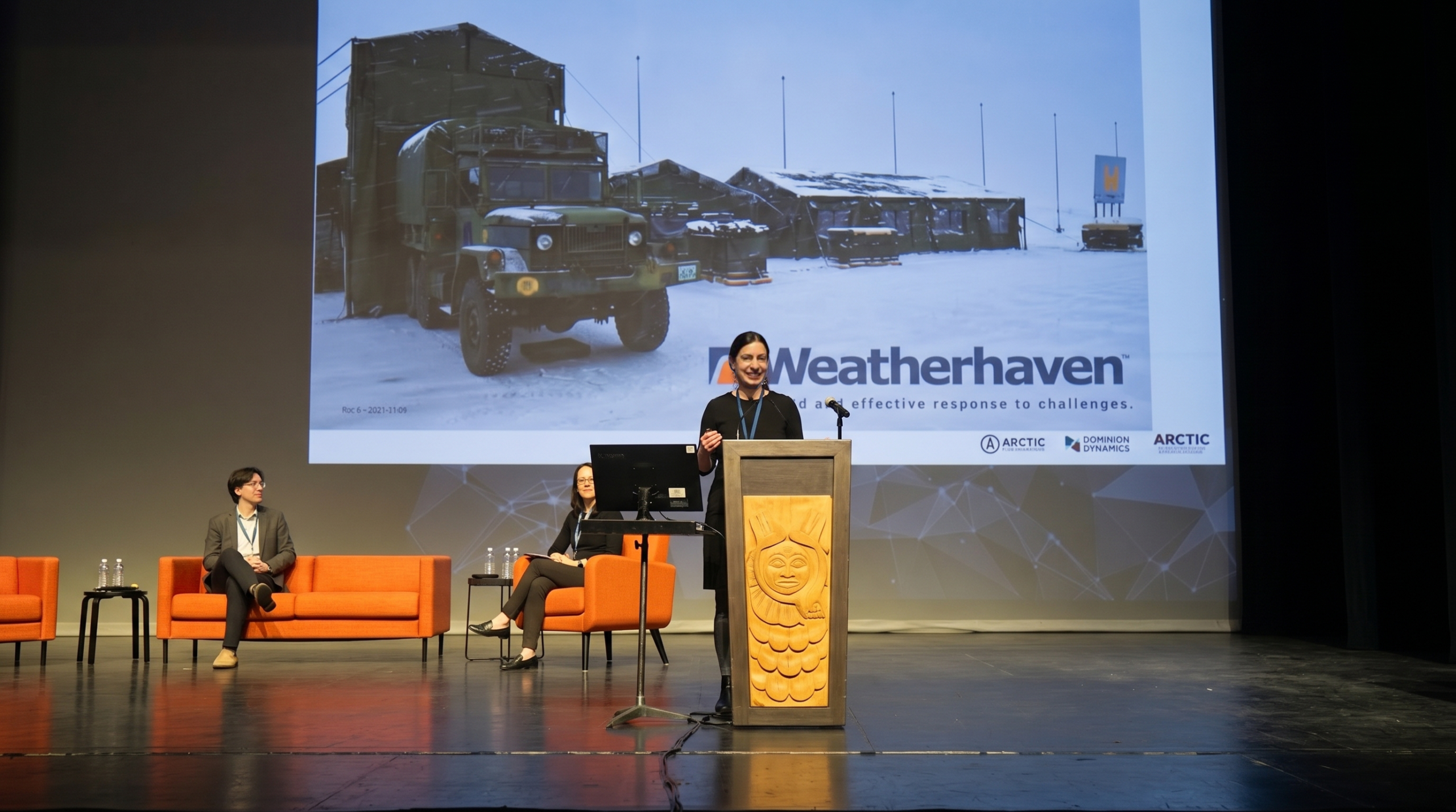 Sweena Chatha Accepting Arctic Summit Award