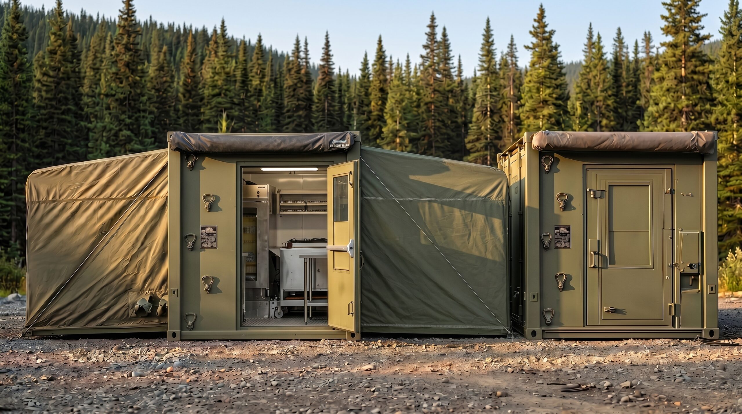 BMECC Kitchen next to a packed BMECC