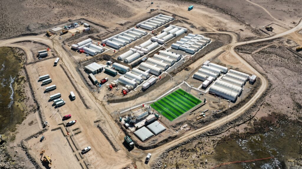 912-person high-altitude full turnkey camp delivered in Peru